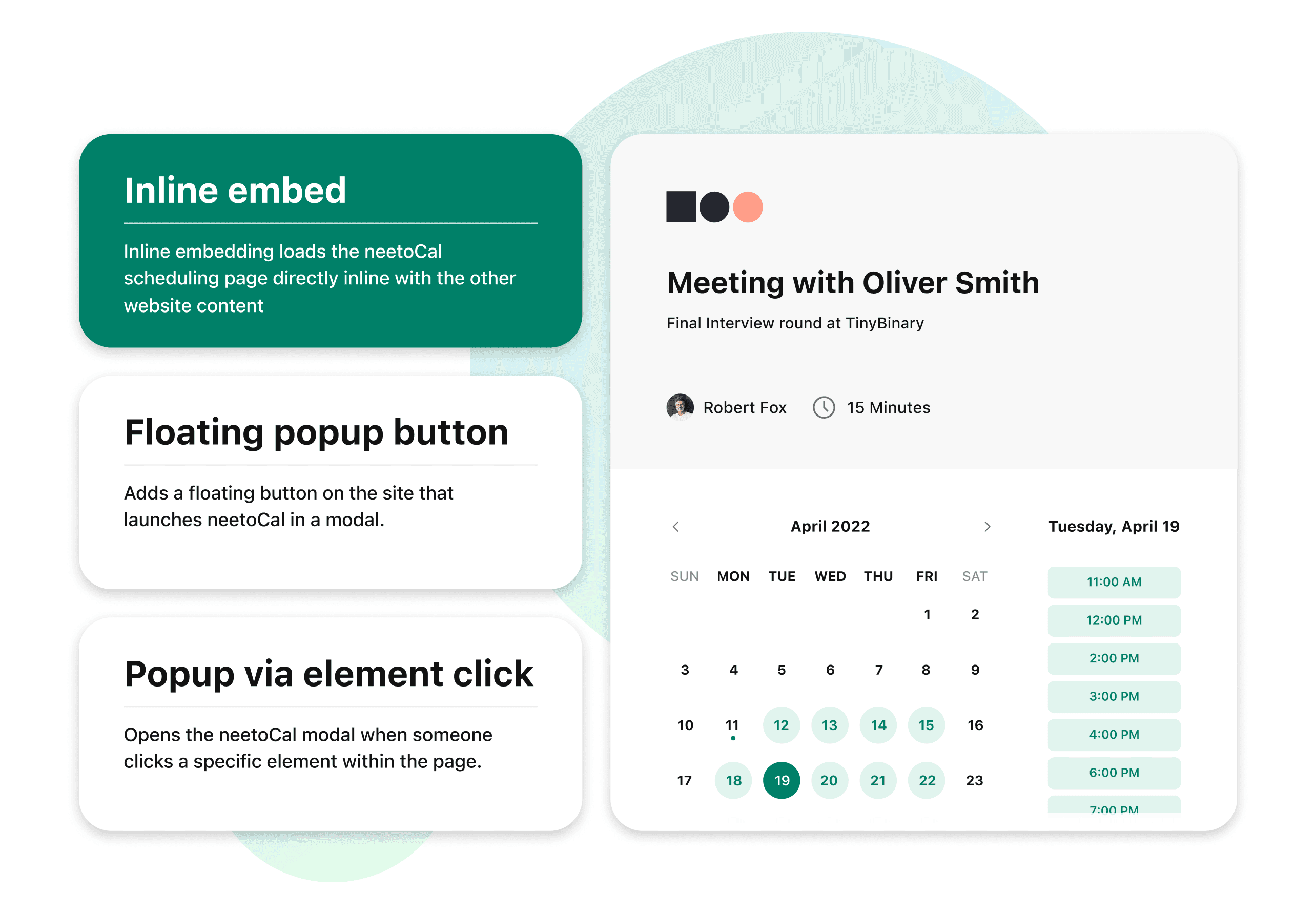 Embed Booking Page