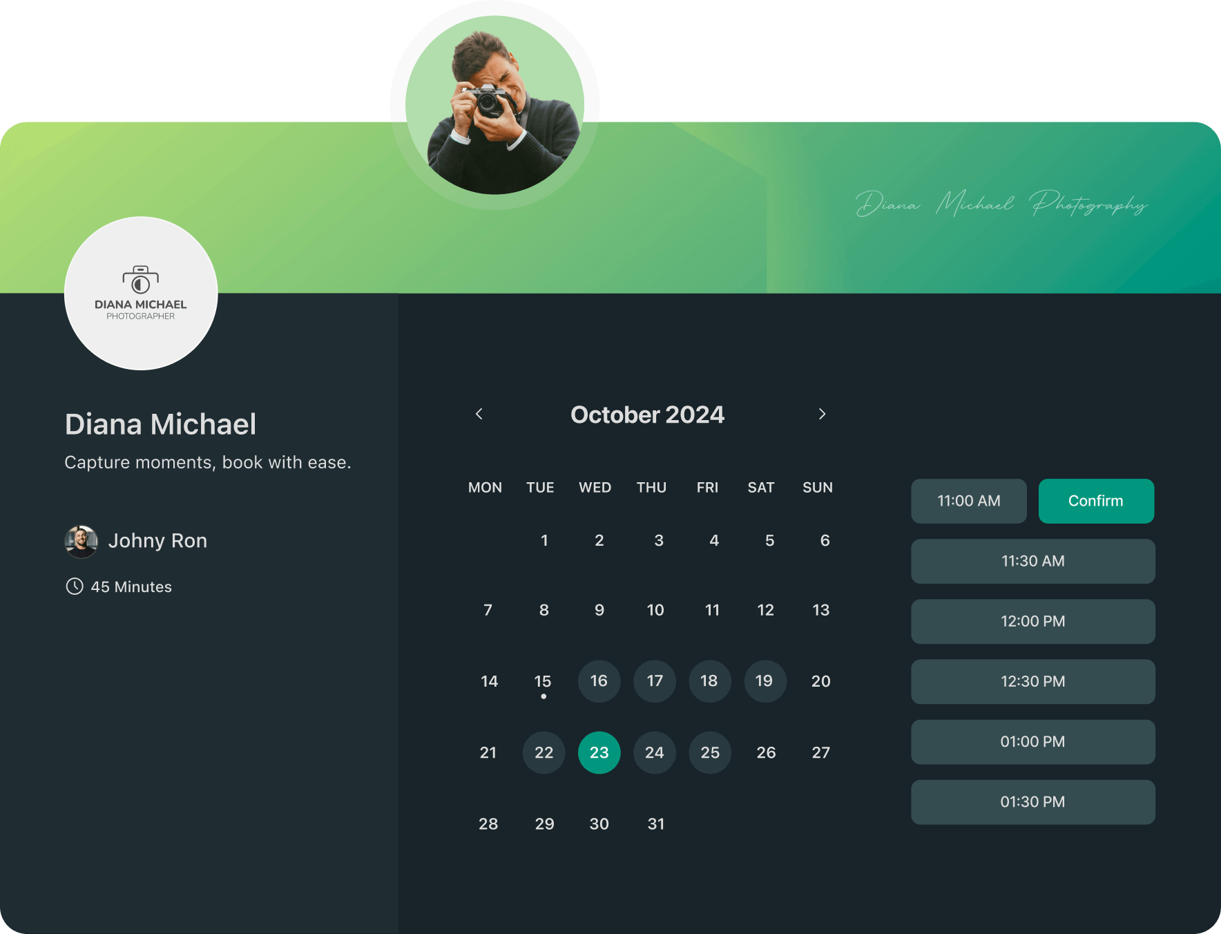 Photography ,[object Object],Booking Software.